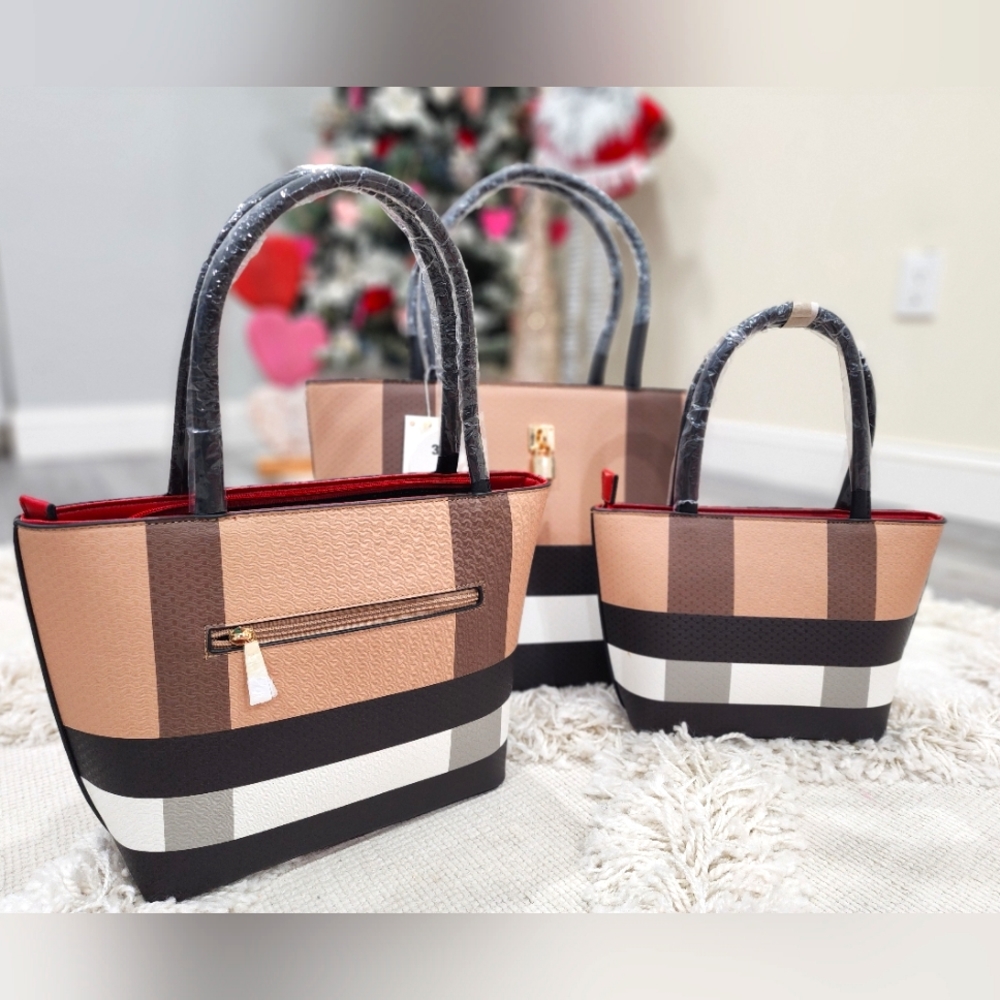 NWT 3 BEAUTIFUL nestled handbags